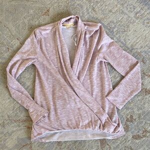 Mesh + Lace Pink textured Yoga Top